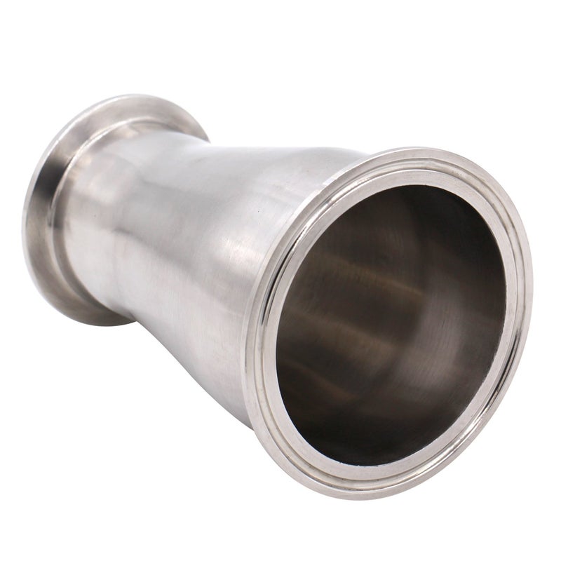 DERNORD Sanitary Fitting Reducer Fitting SUS304 Tri Clamp Ferrule Style 3" Tube OD to 2" Tube OD - Image 5